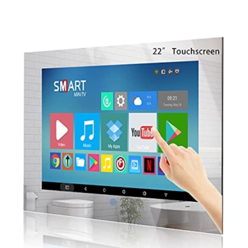 22-Zoll Touchscreen Badezimmer Fernseher IP 66 Wasserdichter TV Spiegel