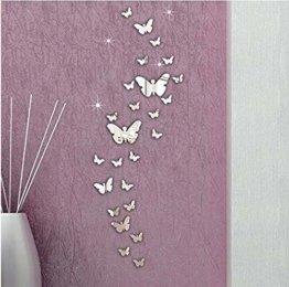 3D Schmetterling Wandtattoos Spiegel Style abnehmbar Aufkleber Art Wandbild Wand Aufkleber Haus Dekor