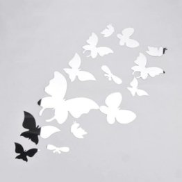 3D Spiegel Wandaufkleber Schmetterling Acryl Spiegel Wandtatto für Schlafzimmer Wohnzimmer Badezimmer Wanddeko