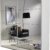 Spiegelschrank Spiegel Kleiderschrank Schwebetürenschrank in Weiß 2-türig inkl. 2 Kleiderstangen 136x197x61 cm