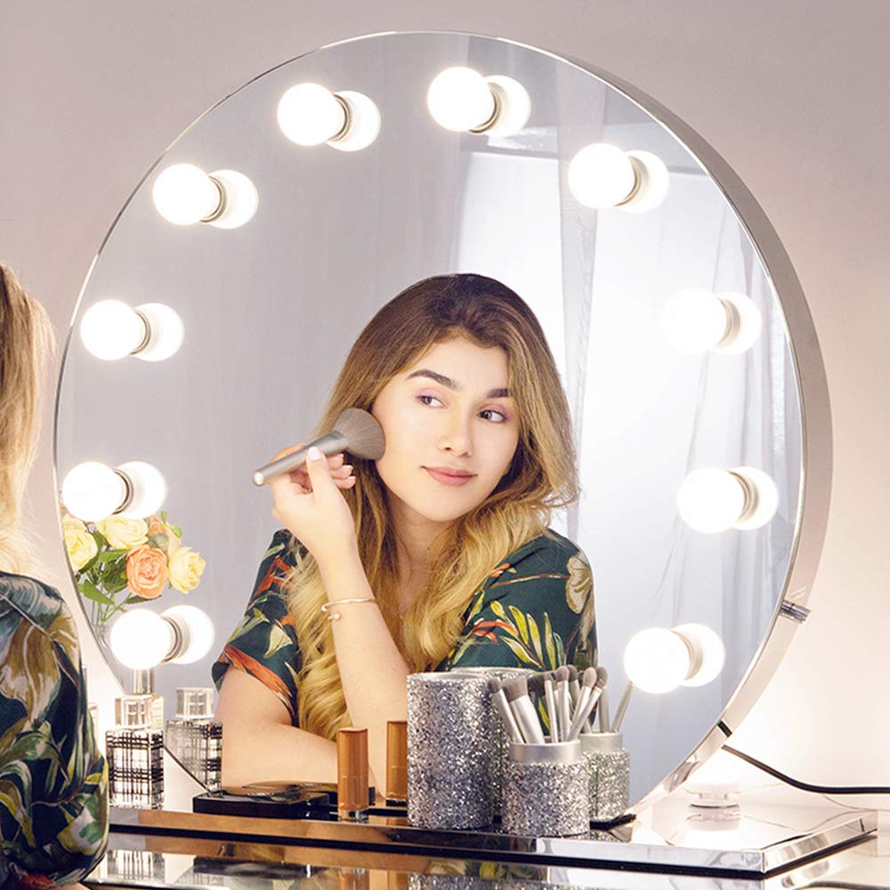 Chende Hollywood Spiegel - Licht Schminkspiegel mit Beleuchtung für Schminktisch, LED Kosmetikspiegel 2