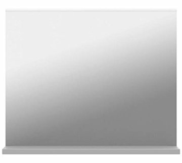 Badezimmer Spiegel mit Ablage – moderner Wandspiegel 60 x 50 x 10 cm in Weiß -