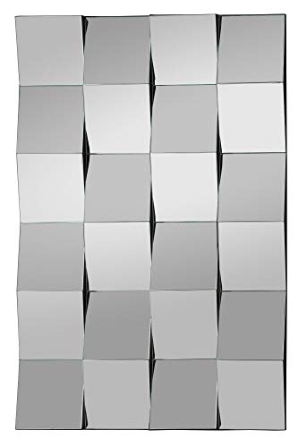 Moderner Kachel 3D Design Wandspiegel Designspiegel (HxB) 90x60 cm Eingangsbereich Wohnzimmer