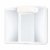 Günstiger Spiegelschrank mit Licht Beleuchtung 59 cm breit weiss Spiegel Badschrank mit Ablage - viel Stauraum