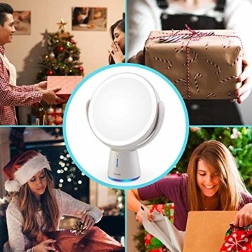 Kosmetikspiegel LED Beleuchtet mit Vergrößerung Makeup Schminkspiegel - 