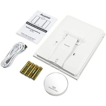 Kosmetikspiegel mit LED Licht Schminkspiegel Bleuchtung für Schminken Makeup Spiegel Dimmbare Helligkeit -