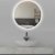 Runder Wandspiegel ø60cm mit Beleuchtung und Spiegelheizung LED Badspiegel mit Touch-Schalter,Lichtspiegel