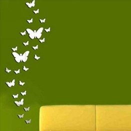 Schmetterlinge Kombination 3D Spiegel Wand Aufkleber Wandtattoos Sticker Homedekor