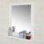 Spiegel Wandspiegel Badspiegel mit Ablage weiß BHT: 40x49x10cm - 