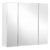 Spiegelschrank Badezimmerschrank Aufbewahrungsschrank Badezimmer 60 x 15 x 55 cm, mit Regal modern weiß
