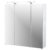 Spiegelschrank mit LED Lampe Badschrank mit viel Stauraum weiß 70 x 16 x 75 cm