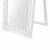 Standspiegel 160×40 cm Ganzkörperspiegel rechteckig Ankleidespiegel kippbar Barock Weiß - 