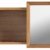 Wandregal mit Spiegel Walnuss natur verschiebbarer Spiegel Holz 80 cm Badezimmer - 