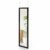 Wandspiegel 33x119cm Spiegel unbrechbarer Garderobenspiegel Flurspiegel Hängespiegel mit Haken Schwarz