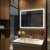 Wandspiegel Badezimmerspiegel LED Badspiegel mit Beleuchtung Touch Bluetooth Lautsprecher Lichtspiegel Dimmbar