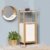 Wandspiegel mit Ablage Kosmetikspiegel Dekospiegel Spiegelfläche ø 35 cm Bambus 39 x 38 x 9.5 cm Natur Braun - 