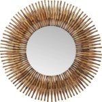 Kare Design Sunlight Spiegel runder Flurspiegel, Badezimmerspiegel
