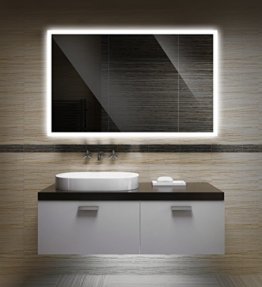 Badezimmerspiegel mit Beleuchtung LED Spiegel 65x50 cm Badspiegel mit Licht für Bad und Gäste WC