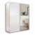Eleganter Kleiderschrank mit großer Spiegeltür & viel Stauraum - Vielseitiger Schwebetürenschrank in weiß/anthrazit 170 x 195 x 58 cm