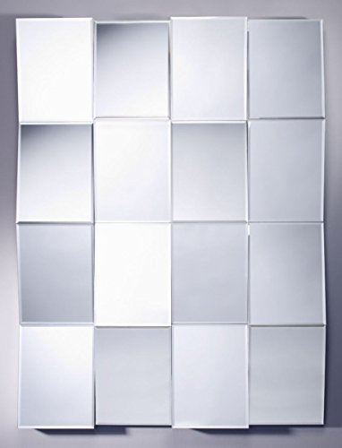 Großer Luxus Wandspiegel Spiegel Kachel 3D Design 90 x H. 120 cm Qualität modernes Wohnen