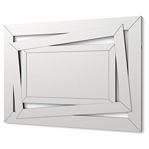Moderner Spiegel Wandspiegel Dekorationsspiegel für Salon, Schlafzimmer, Eingang, Garderobe Groβer eleganter Spiegel 100 x 70 cm