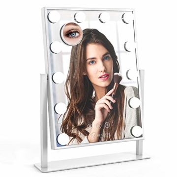 Luxus Gold Schminkspiegel Badezimmerspiegel runder edler Designspiegel