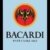 Bacardi Barspiegel Bar Spiegel Wandspiegel Bedruckter Spiegel mit Fledermaus Motiv in Holzoptik 20x30 cm
