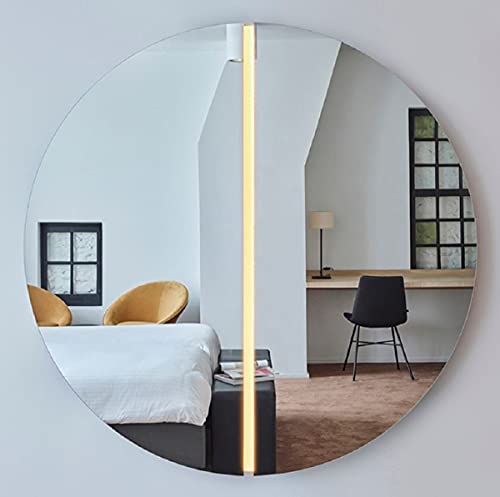 Luxus Spiegel Ø 150 cm - Runder Wandspiegel mit LED Streifen - Wohnzimmer Hotel Restaurant Boutique Spiegel
