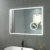 Badezimmerspiegel mit Beleuchtung 80x60 cm LED Badspiegel 3 Lichtfarben Dimmbar Wandspiegel mit Touchschalter + Beschlagfrei + 3-Fach Vergrößerung