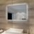 Badspiegel Lichtspiegel LED Spiegel Wandspiegel mit Touch-Schalter 70 x 50cm Modernes Baddesign