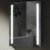 Badspiegel mit seitlicher LED Beleuchtung, Badezimmerspiegel 70x50cm Touch-Schalter