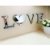 DIY dekorative High-End-Spiegel Wandaufkleber kreativen Spiegel TV Hintergrund Schlafzimmer Korridor Dekoration Wandtattoo Wanddekoration (LOVE silber)
