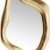Goldener Design edeler Luxus Spiegel Hologram 119x76cm mit goldenem Rahmen in besonderer Form