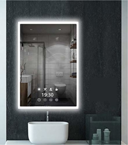 Badspiegel mit LED Beleuchtung Wandspiegel Bad Spiegel Touchschalter