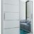 Schwebetürenschrank mit Spiegel 180 cm Kleiderschrank mit Kleiderstange und Einlegeboden Schlafzimmer- Wohnzimmerschrank Schiebetüren Modern Design (Weiß)