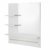 Spiegelschrank Badezimmerspiegel Hängeschrank Badezimmer Wandschrank Badschrank mit 3 Ablagen 60x13x70cm Weiß