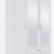 Spiegelschrank Drehtürenschrank mit Spiegeltüren 2 Schubladen, 3-türig 3 Einlegeböden 1 Kleiderstange Weiß 52 x 127 x 188 cm