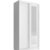 Spiegelschrank Kleiderschrank mit Spiegel Schrank Gaderobe Schiebtüren modern Weiß, 100 cm