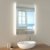 Badspiegel Wandspiegel Badezimmerspiegel 60×80cm, LED Beleuchtung mit Touchschalter und Beschlagfrei Wandspiegel