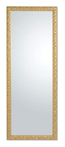 Goldrahmen Spiegel Barockspiegel GOLD Ganzkörperspiegel Holzrahmen verziert 55x145 Schlafzimmer Flur Lehnspiegel
