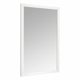 Moderner Wandspiegel mit weißen Rahmen Standard-Rand Weiß schlicht einfach Flur Schlafzimmer