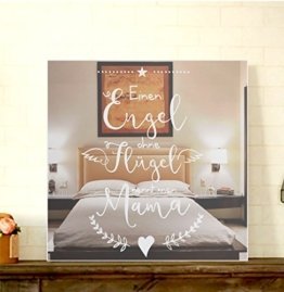 Motivspiegel Engel Man Mama Wanddeko & Wanddekoration Spiegel mit Gravur schöne Geschenkidee Beste Mama der Welt