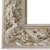 Spiegel Blattsilber Wandspiegel Lehnspiegel barock klassisch 47x147 Barockrahmen Blattsilberfinitur Holz Verziert  