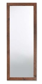 Spiegel Holzspiegel mit Rahmen aus Tannenholz antik Wenge Finitur Wandspiegel Ganzkörperspiegel Flurspiegel Wohnzimmer Wand 56 x 147