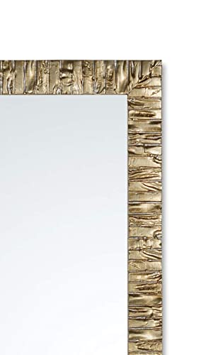 Spiegel Modern Silber Champagne Holzrahmen Tannen  55x145  Furnitur Wandspiegel Ganzkörperspiegel Flurspiegel