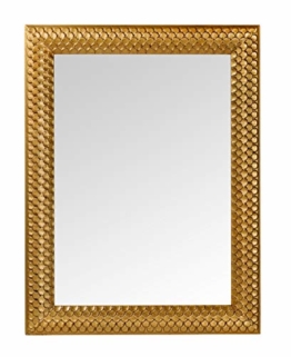 Spiegel Rechteckig Goldener Antik Holzrahmen 65X85 Wandspiegel Modern Badezimmer Wohnzimmer Flur Eingangsraum