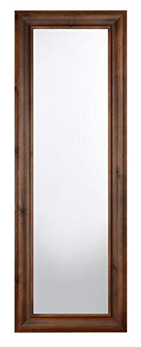 Wandspiegel Holz klassisch Walnuss Holz Braun rustikaler Spiegel  51 x 146 Spiegel Ganzkörperspiegel Esszimmer Eingang Flur Zimmer