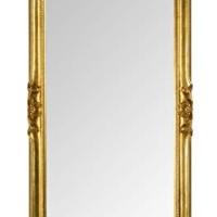 Wandspiegel Klassisch Rechteckiger Blattgold Antik Spiegel Barock 62×142 Lehnspiegel Ganzkörperspiegel Flurspiegel