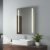Moderner Badezimmerspiegel LED Badspiegel mit Beleuchtung Lichtstreifen Warm weißen Lichtspiegel Wandspiegel Bad Licht