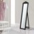 Standspiegel Ganzkörperspiegel rechteckig Ankleidespiegel kippbar Barock Rahmen Klappspiegel Spiegel Schwarz 160x40 cm